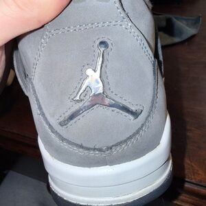 Jordan Gray and White Sneakers